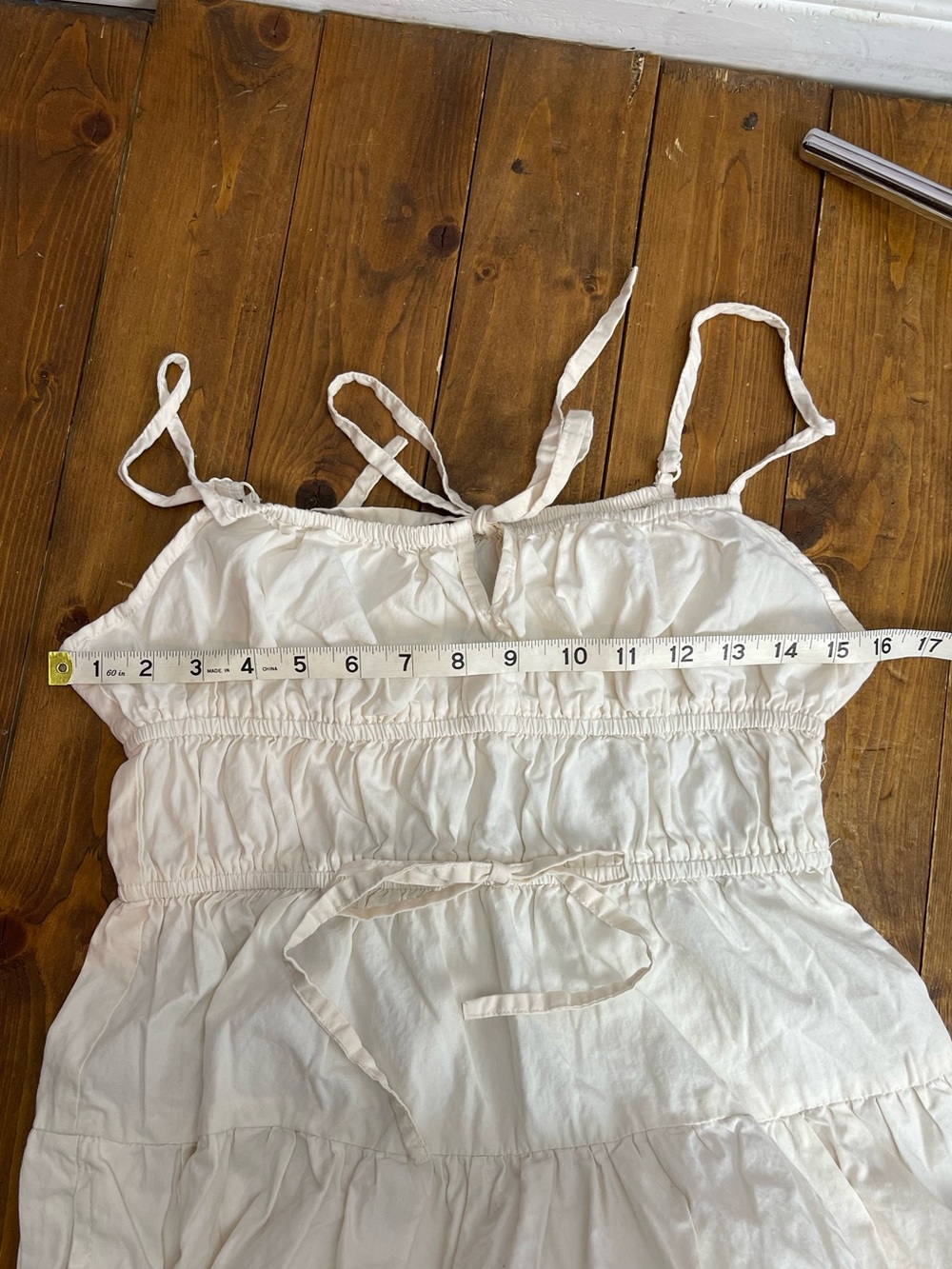 Sim and Sam size large cream ivory colored midi dress - Picture 6 of 6